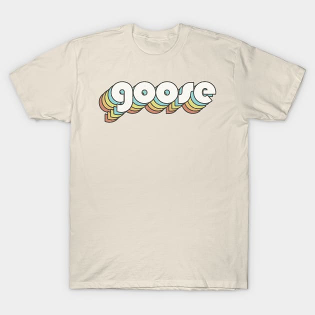 vintage color goose T-Shirt by Wizz Ventura